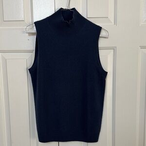 Sleeveless Navy Blue Women's Top